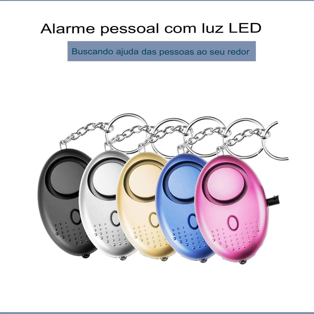 Alarme Pessoal de Segurança 130dB – Proteção Instantânea! 🚨🔊