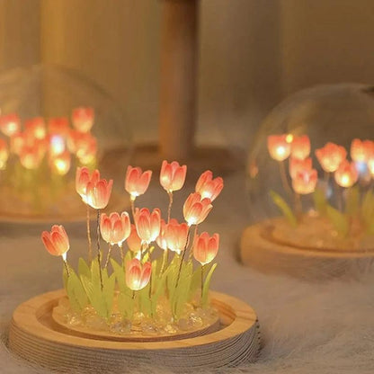 Luminária LED de Tulipa Artificial