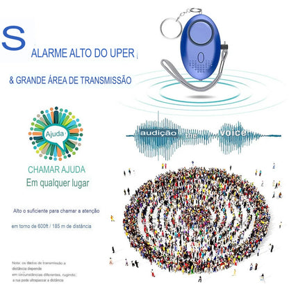 Alarme Pessoal de Segurança 130dB – Proteção Instantânea! 🚨🔊